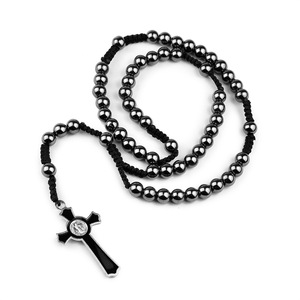 <span class=keywords><strong>Rosario</strong></span> a mano con ciondolo a croce religiosa con personalità con <span class=keywords><strong>rosario</strong></span> a cinque segmenti - Product Image 1