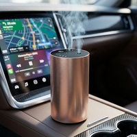 Diffuseur de parfum de voiture sans eau à air froid de luxe, type C, 2000 mAh, rechargeable, en alliage d'aluminium, nébuliseur aromatique