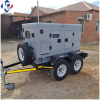 Groupe électrogène diesel mobile sur remorque 80 kVA 110 kVA 150 kVA, Groupe électrogène diesel 400 kVA, Prix, Leroy Somer, Démarrage automatique, ATS, Silencieux, 1800 tr/min