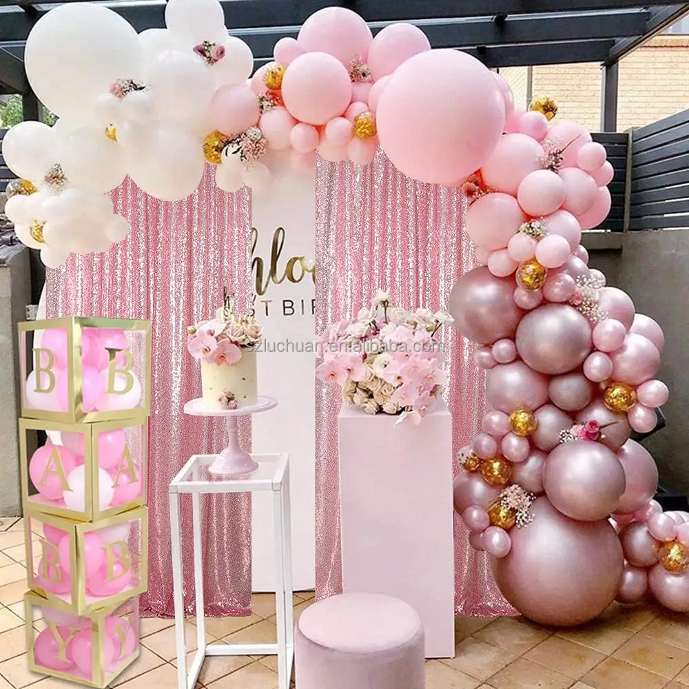 Свадебный фон с розовыми блестками для вечеринки индивидуальные цвета и размеры фон для свадьбы