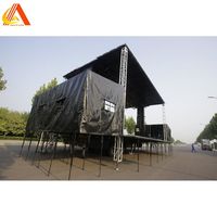 Alliage d'aluminium ferme Truss & Stage système de gréement portable et facile à installer en plein air concert mariage performance DJ stand