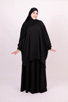 Ensemble HAFSA en gros pour femmes musulmanes grandes tailles – Jupe et robe Abaya douces, confortables, minimalistes et élégantes, idéales pour le quotidien