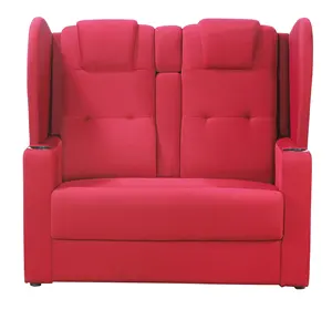 KT-1512 Perabotan Mewah Sofa Set Desain Beludru Modern Loveseats untuk Bioskop Restoran
