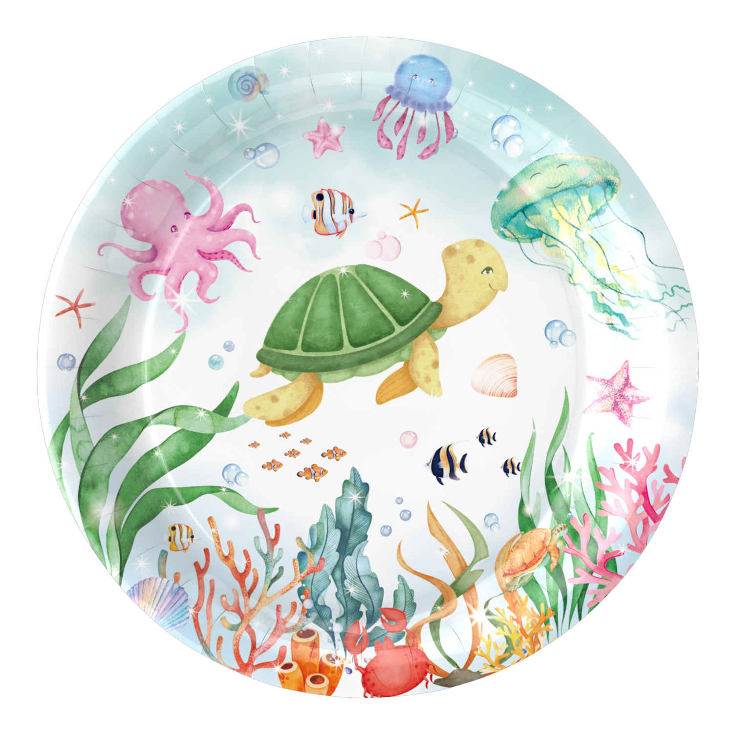 Vert: assiettes de 9 pouces * 10 pièces