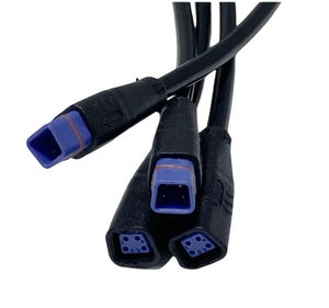 M8 전기 자전거 야외 전자 장비 특수 형상 신호 연결 케이블 2/4/6-코어 암수 와이어 하네스 PVC - Product Image 4