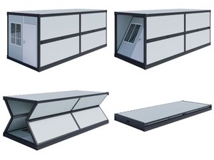 最畅销的豪华20英尺可折叠透气钢制集装箱房现代简约移动式住宅中国产卧室公寓用 - Product Image 2