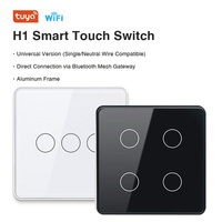 Pour les interrupteurs muraux intelligents Tuya TYSH standard UE compatibles Google Alexa et Zigbee 10A max. Réseau WiFi actuel