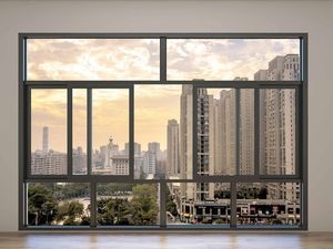<span class=keywords><strong>Ventana</strong></span> de Imagen de Aluminio con Doble Acristalamiento, Resistente <span class=keywords><strong>al</strong></span> Viento y a la Corrosión, de Estilo Minimalista y Alta Resistencia, para Villas en el Sudeste Asiático/Medio Oriente - Product Image 2