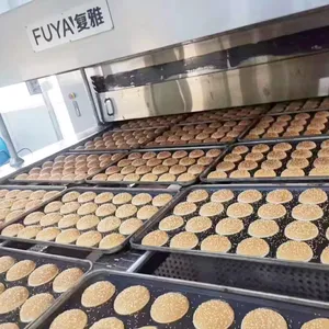 24000 pcs/h Muil-functional Tunnel Oven/ Full Automatic Hamburger Bun Production Line