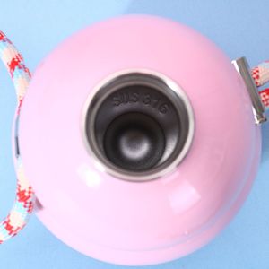 Gourd Shaped Insulated Water Bottle 316 Stainless Steel Portable Sports Bottle With Strap And Straw - Product Image 3