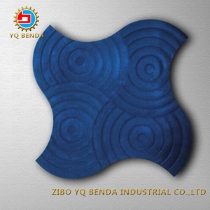 Molde de sello de piso de hormigón con estampado de adoquines de ventilador moderno europeo - Product Image 4