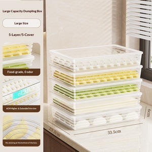 Boîte de <span class=keywords><strong>conservation</strong></span> pour raviolis, en plastique alimentaire moulé par injection, avec couvercle en <span class=keywords><strong>aluminium</strong></span>, capacité 1-3L - Product Image 6