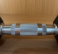 Haltères hexagonaux en fonte recouverts de caoutchouc, 7 kg, poignée confortable, couleur personnalisée, logo personnalisé, unisexe, pour les bras, directement de l'usine du fabricant