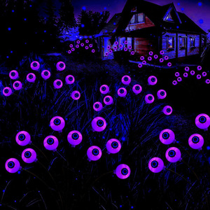 Luces Solares con Forma de Ojos, Luces Decorativas de Cadena para Halloween, Divertidas Luces de Ojos de Fantasma para Jardín y Patio - Product Image 4