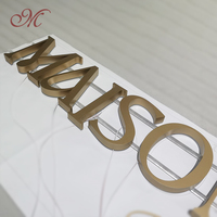 Lettres lumineuses 3D personnalisées en usine, logo Les Lluminacin, enseigne de magasin, lettres en relief LED