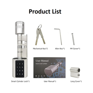 Euro xi lanh Keyless có thể điều chỉnh tuya ttlock mật khẩu vân tay không thấm nước cửa thông minh xi lanh khóa - Product Image 6