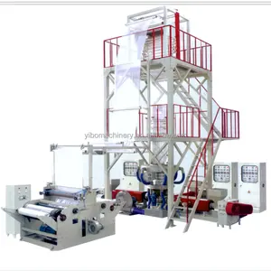 ABC Three Layer Co-extrusion Line HDPE/LDPE/LLDP Plastic Multilayer Film Blowing Extruder