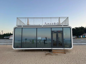 منزل كابينة أبل الفاخر والعصري، منزل حاوية نمطي، فيلا كبسولية للاستخدام الخارجي، مكتب كابينة أبل صغير، منزل مسبق الصنع - Product Image 2