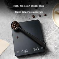 Báscula de Café Recargable Mini con Temporizador Maestri House, Báscula para Espresso de 2 kg/0.1 g, Báscula Precisa para Espresso y Café de Vertido