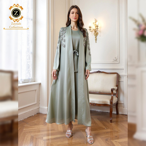 Vestido de noche Zaynab Abaya Emmes Robe Abaya de alta calidad Nueva <span class=keywords><strong>moda</strong></span> Chica árabe Últimos diseños de Burqa Vestido de noche Abaya - Product Image 4