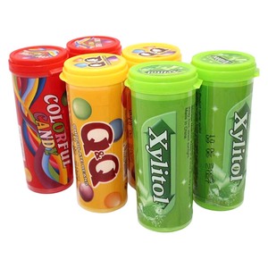 Vente en gros Chewing-gum au <span class=keywords><strong>xylitol</strong></span> à la saveur fruitée Bonbons à la gelée croustillants colorés au goût de fèves de chocolat sucré et de menthe - Product Image 3