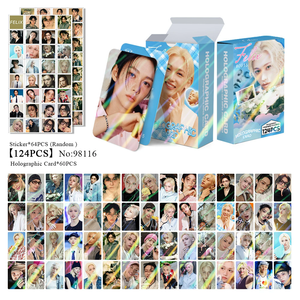 การ์ดโฟโต้โฮโลแกรม KPOP 124 ชิ้น/กล่อง Stray Kids Felix  การ์ดโฟโต้เลเซอร์ การ์ดโลโม่ - Product Image 4