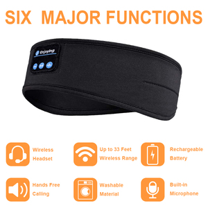 Casque sans fil et <span class=keywords><strong>bandeau</strong></span> <span class=keywords><strong>de</strong></span> sommeil avec masque pour les <span class=keywords><strong>yeux</strong></span> pour un sommeil confortable, les voyages et la relaxation nocturne - Product Image 5