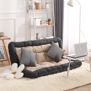 Canapé-<span class=keywords><strong>lit</strong></span> <span class=keywords><strong>double</strong></span> modulable rempli d'éponge personnalisable avec dossier réglable pour la vie - Product Image 3