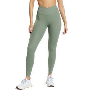 Leggings de sport super populaires à taille haute et à coupe en V, leggings de yoga sans couture pour femmes, pantalons de sport en nylon et élasthanne, leggings de sport pour soulever les fesses - Product Image 2