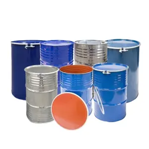 Professional Paint 200L Empty Steel Drum 200 Liter Metal Container for Chemical Usage Including Gasoline