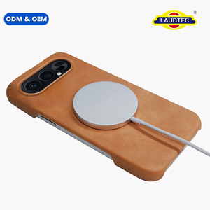 Carcasa de Teléfono con Textura de Cuero PU y PC Mate para Google Pixel 9a, 9 Pro, 10 Pro, 11, con Imán Integrado para Carga Inalámbrica Magnética - Product Image 1