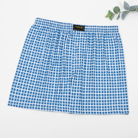 UOKIN Boxer à carreaux de marque Vente en gros directe en usine pour hommes coupe ample-Short de plage d'été ultra doux et respirant