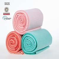 Serviette gaufrée multicolores en microfibre super absorbante et antidérapante pour Bikram, exercice, fitness, Pilates, tapis de yoga chaud, taille 72 pouces