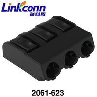 SMD PCB blok Terminal 6mm Pitch tombol tekan untuk 1,5mm m² kabel kumparan kemasan Terminal konektor SMT 2061-623 Wagos 1 tiang