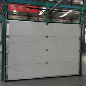 Steel panel electric remote control overhead lift garage door