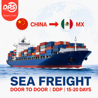 Expédition de fret DDP Mexique depuis la Chine, transitaire maritime, conteneur complet LCL, livraison porte-à-porte, route logistique Monterrey