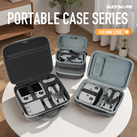 Tas Jinjing Pelindung Portabel Sunnylife untuk Pesawat Mini 5 Pro, Pengontrol, dan Penyimpanan Kit dengan Tali Selempang