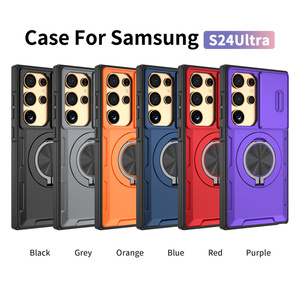 Custodia Magnetica Antiurto con Protezione Scorrevole per Fotocamera e Anello di Supporto per <span class=keywords><strong>Samsung</strong></span> S25 Ultra <span class=keywords><strong>A14</strong></span> A15 A16 A36 - Product Image 2