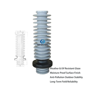 <span class=keywords><strong>Aislante</strong></span> de Porcelana Esmaltada en Gris con Alta Resistencia Dieléctrica para Líneas de Transmisión de Energía - Product Image 5