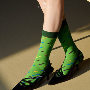 Chaussettes décontractées d'été pour femmes, en nylon tricoté fin <span class=keywords><strong>et</strong></span> respirant, avec logo imprimé, pour un confort quotidien <span class=keywords><strong>et</strong></span> une touche de style subtile - Product Image 1