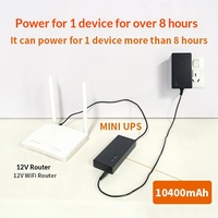 Mini UPS WGP DC12V3A pour routeur WiFi et caméra, montage arrière