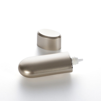 Flacon compressible en plastique de luxe vide de 30 ml, finition métallisée mate, pour emballage cosmétique de lotion de soin de la peau