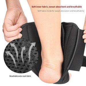 Heetverkochte verstelbare ademende PU SBR enkelbrace met draaiknop, aluminium <span class=keywords><strong>splint</strong></span>, compressie en stabiliserende ondersteuning - Product Image 5