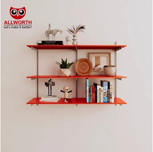 Chống gỉ chất lượng cao On-Wall Series Trắng linh hoạt cài đặt nhà vệ sinh Organizer Book và làm việc của nghệ thuật Kệ tường - Product Image 3