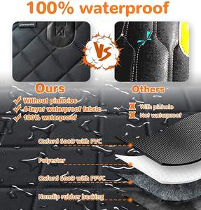 Grande coussin de voiture imperméable pour animaux de compagnie, surdimensionné, carré, pour siège arrière, matelas pour chien, housse de siège - Product Image 3