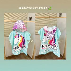 <span class=keywords><strong>Cape</strong></span> <span class=keywords><strong>de</strong></span> <span class=keywords><strong>bain</strong></span> pour enfants, motif dessin animé mignon, douce et agréable pour la peau, idéale à porter, utilisable dans <span class=keywords><strong>de</strong></span> multiples situations. - Product Image 3