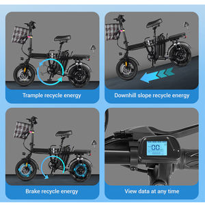 Mini vélo électrique pliable 350W 48V 14 pouces Vélo électrique de ville <span class=keywords><strong>le</strong></span> <span class=keywords><strong>plus</strong></span> populaire Vélo électrique pliable de 14 pouces - Product Image 6