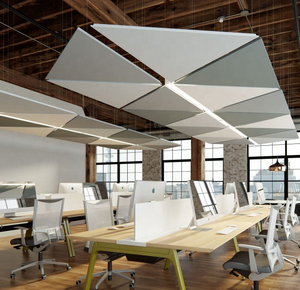 CE Certificate Fiberglass Acoustic <strong>Ceiling</strong> Hexagonal Suspended <strong>Ceiling</strong> Acoustic <strong>Panels</strong> with NRC 0.9 - Product Image 3