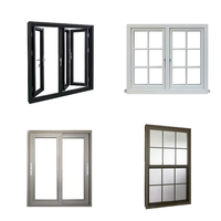 Fenêtre à battant en aluminium ondulé blanc avec double vitrage trempé sur mesure, norme australienne AS/NZS