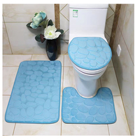 Bestseller Badezimmermatte aus Polyester Steinoptik Teppich zum Großhandelspreis Grauer Rutschfester Teppich Wasserabsorbierend Leicht zu Reinigen